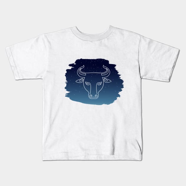 Taurus Kids T-Shirt by Elysart